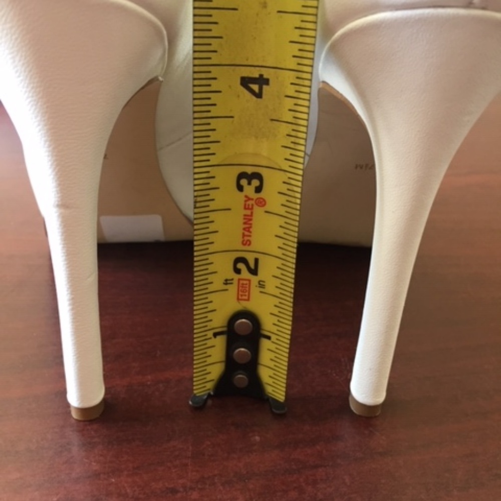 GUESS LEATHER PEEP-TOE PUMP 4" HEEL SHOES #379 - Picture 3 of 5